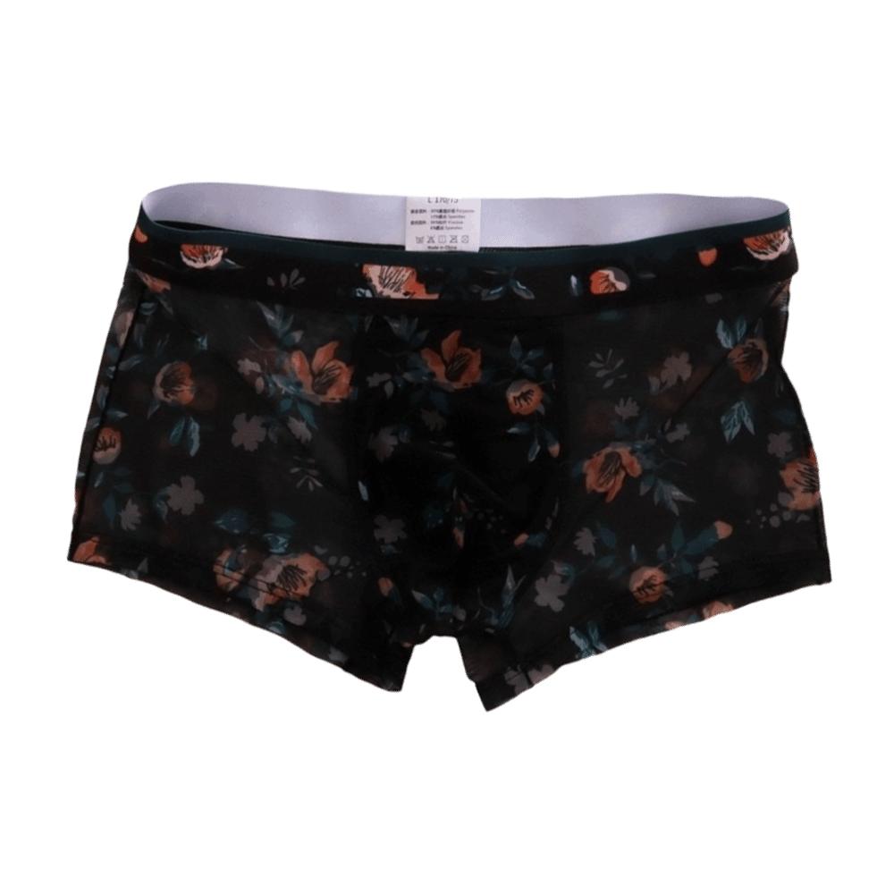 Transparent Mesh Boxer Shorts Ultra Thin See Through Underwear Flat Pants Male  Summer Season