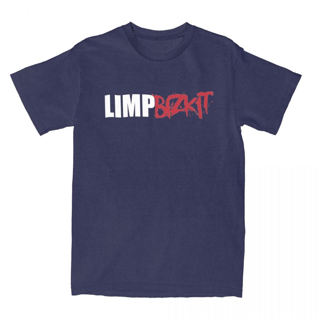 Limp Bizkit Band Logo Men T Shirt Funny Tees Short Sleeve Crewneck T-Shirt Pure Cotton Big Size Clothing