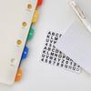 3sheets Letter Number Stickers,Month  Week Weather Sign Labels,Journal Diary Collage Decoration Index Stickers