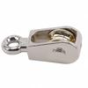 1Pcs 36/52/75mm Fixed Pulley Single/Double Wheels Metal Sheave Messenger Pulley  Tackle Lifting