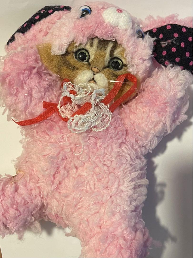 

[USED] Chata Artist Wool Felted Teddy Bear Handmade Plush Toy Mikko