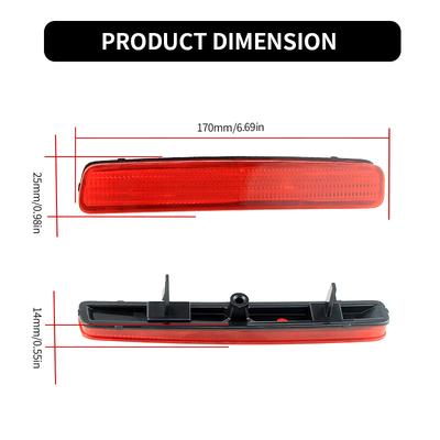 2PCS Rear Bumper Reflector Rear Brake Lamp Reflector Light Housings(No Bulb) For Toyota Prius V 2012-2017&For Scion tC 2014-2016