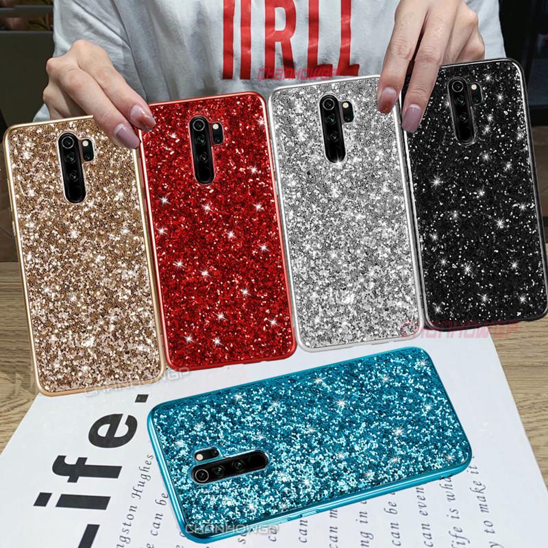 Glitter Bling Sequins Case For Xiaomi Redmi Note 7 8 Pro 6 5 K20 Go Mi 9T Pro Mi9 Mix 3 Soft Cover