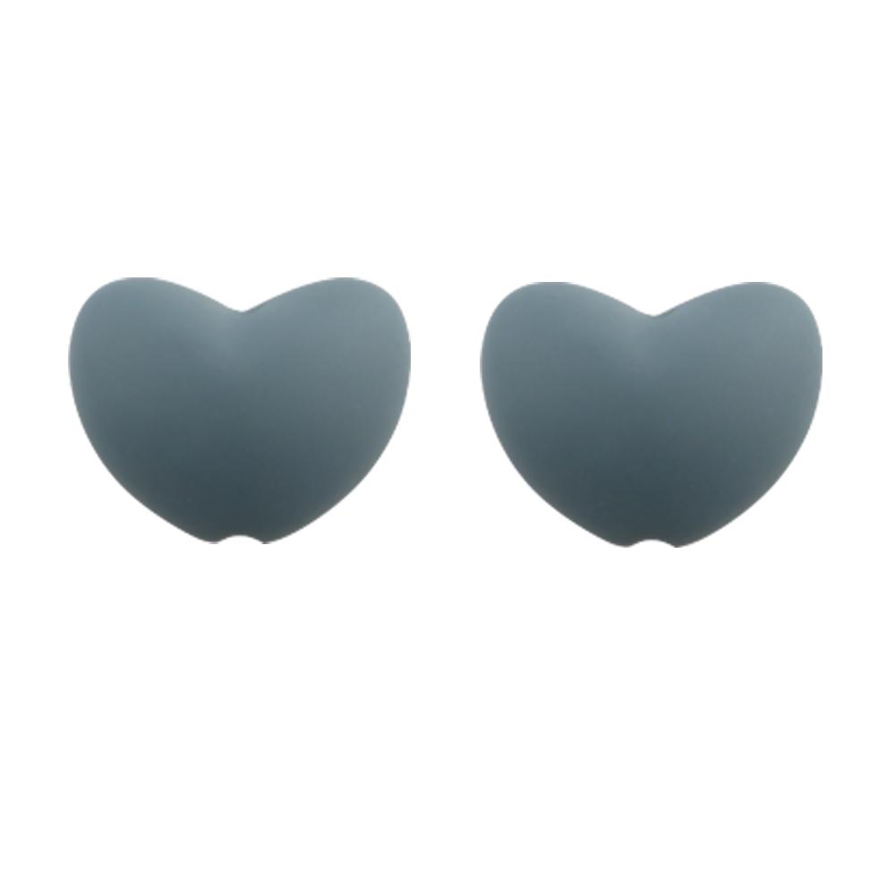 Kovict 21pcs Silicone Beads Heart Shape Charm For Jewelry Making Necklace Bracelets Accessories