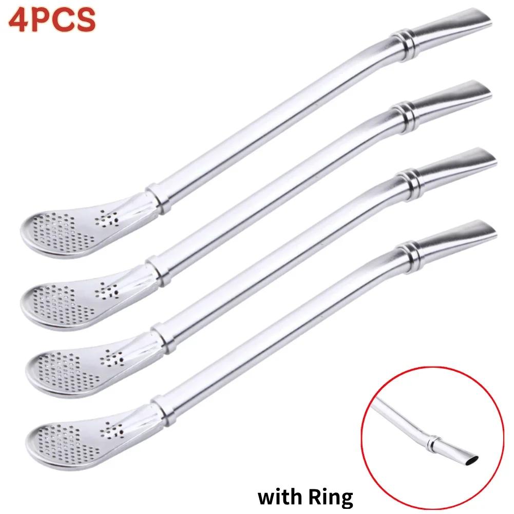 Stainless Steel Drinking Straw Filter Handmade Yerba Mate Tea Bombilla Tool