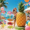 Hawaii Summer Themed Beach Party Paper Cartoon Pattern Signage Props Decoration