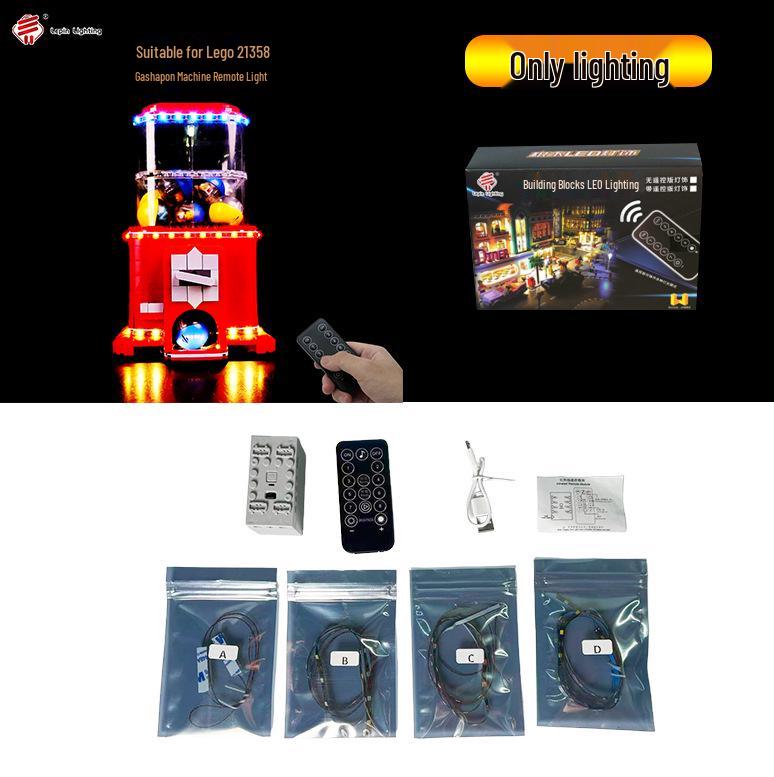 

Светодиодная подсветка с пультом дистанционного управления для набора минифигурок LEGO IDEAS 21358 Автомат с жевательной резинкой