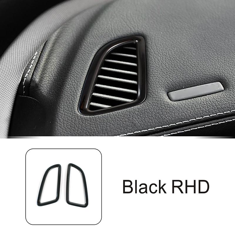 Car Dashboard Side Air Outlet Frame Decoration Carbon Color Sticker For Mercedes Benz C Class W205 GLC X253 2015-2018 LHD RHD