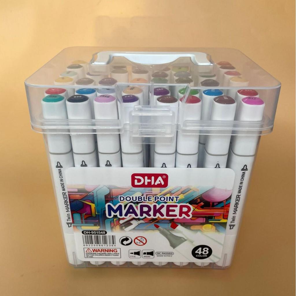 Double-Ended Quick-Dry Oily Markers: Student Watercolor & Children's Outlining Set