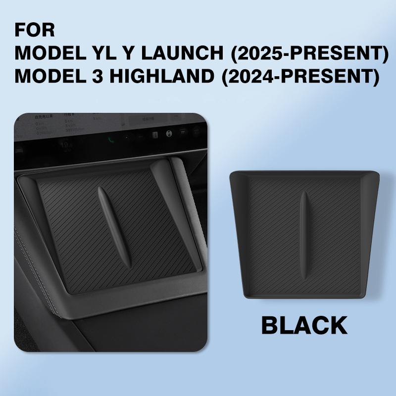 TESY For Tesla Model Y Juniper Launch Model 3 Highland Console Wireless Charging Silicone Pad Cover Protector