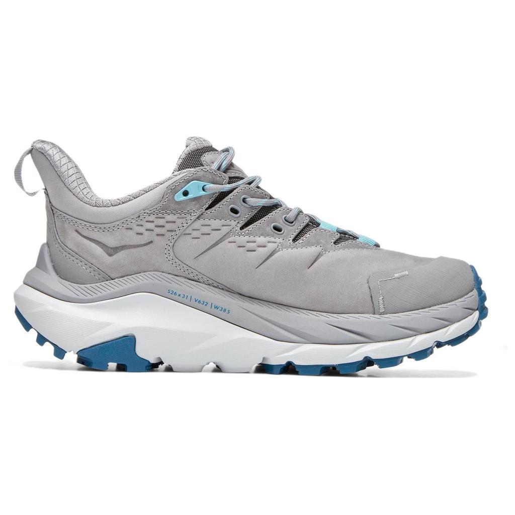 HOKA Kaha 2 Low GORE-TEX Sharkskin Blue Coral Women Sneakers Grey 1123191-SBCRL