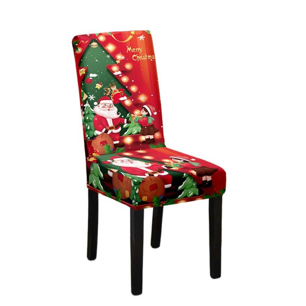 

Xmas Decoration Christmas Chair Cover Seat Protector Wear For Chairs Festival Atmosphere Style 2