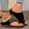 Fashion Gold Slip Toe Soft Sole Sandals Women Summer 2025 Comfortable Platform Casual Slides Woman Pu Leather Plus Size Flat Slippers