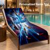Custom Text Erling Haaland Print Beach Towel Large Towel For Home Bathroom Beach