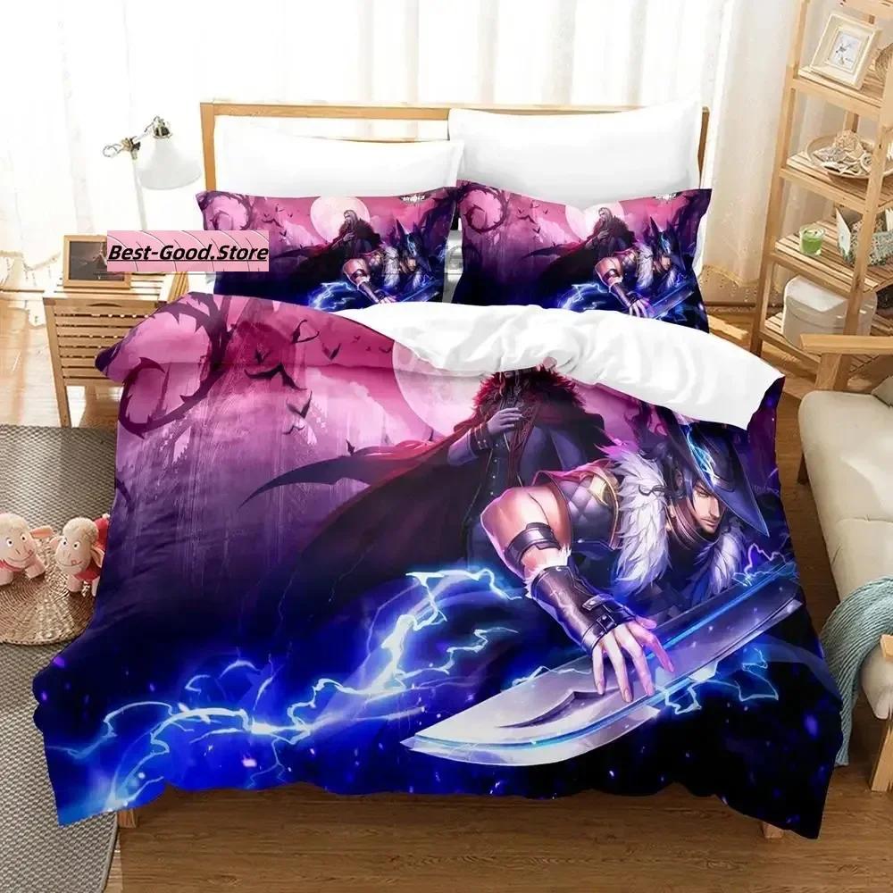 Vampire Beding Set Single Twin Ful Quen King-Sized Dimensionsd Dimensions Bed Linen Set Aldult Kid Bedrom Duvetcover Sets 3D Print Anime Werewolf