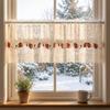 Lace Trim Cafe Curtains Sheer Voile Window Drapes Half Curtains Embroidered Curtains  Restaurant