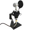 Microphone Shock Mount Mic Holder-Anti Vibration L Shaped Handle Holder Shockmount for Many Condenser Mics
