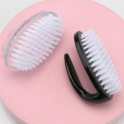 1 szt. Pędzle do paznokci Nail Art Manicure Pedicure Miękkie Usuwanie Pyłu Puder Pędzel do Czyszczenia Narzędzia Przezroczyste Pędzle w Kształcie Rogu