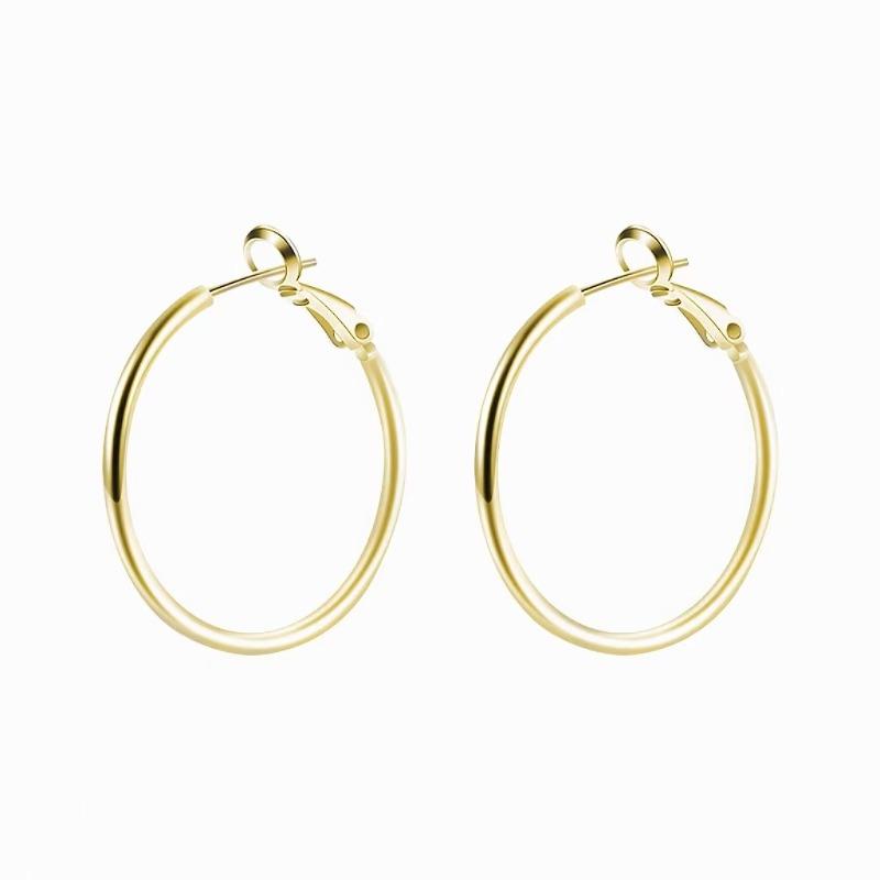 Exaggerated Hoop Earrings, Simple and Versatile Ear Cuffs, Oversized Earrings