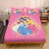 Princess Series Snow White, Printed 2/3Pcs Fitted Sheet Bedding Set  With Pillowcase Suitable For Children And Adults Comforte