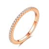 Minimalist Fashion Full Zircon Ring For Women Students Personalized Closed Band