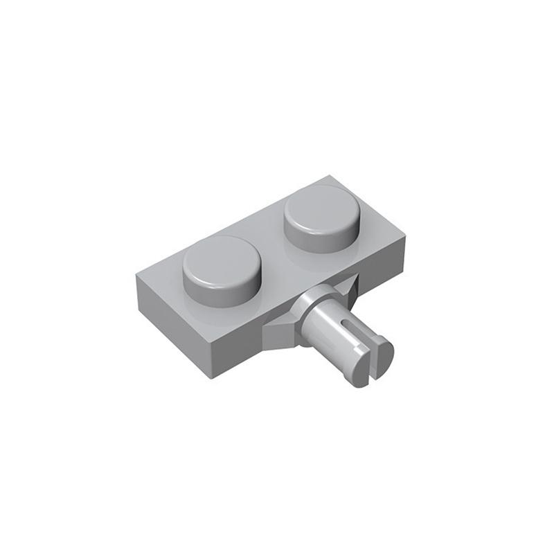 

50pcs 21445 MOC Plate Special 1 x 2 Bricks with Wheel Holder Parts Single Slit Compatible Building Block Gift Kids Adult 50pcs світло-сірий колір