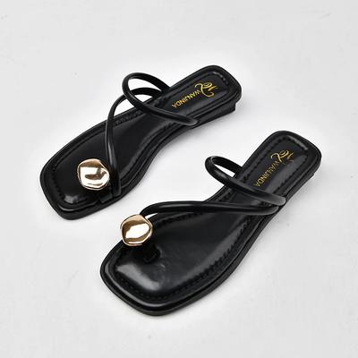 2025 Summer Beach Flip Flop Clip Toe Women Flats Slippers Shoes Outdoor Casual Ladies Low Heel Slides
