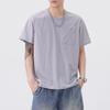 Comfortable, Breathable, Quick-drying, Elastic Solid Color Casual Sports Short-sleeved T-shirt For Men, Loose
