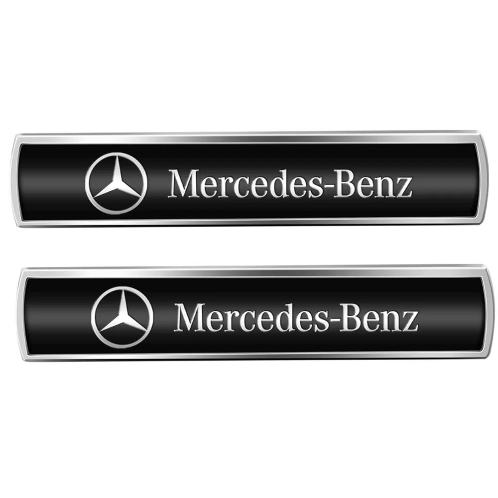 GLC GLB 2pcs 3D AMG Metal Car Emblem Seat Logo Clips Console Decoration Badge Stickers Emblem Accessories For Benz W212 W177 W2