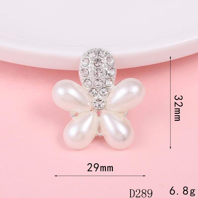 Pearl Flower Five-Petal DIY Phone Case Teardrop Clog Embellishments