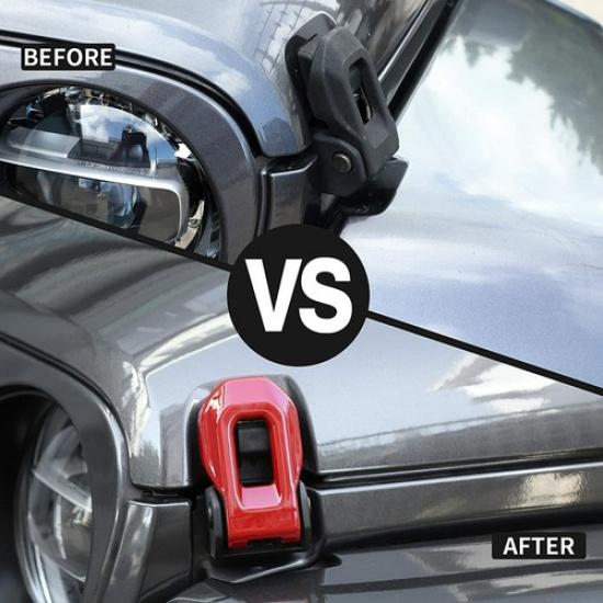 Hood Latch Lock Catch Brackets Cover for 2018+Jeep Wrangler JL JLU Gladiator JT