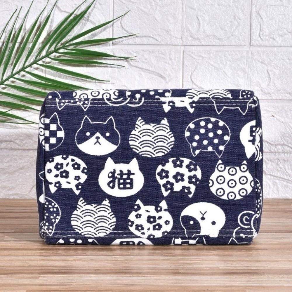 Insulated Cat Lunch Bag Canvas Large Capacity Lunch Bag Durable Picnic Lunch Bags  Daily Lunch