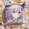 Hyperdimension Neptunia Cute Cushion Cover Home & Car Multi-Scene Pillow Cover - Reversible, Soft & Durable For Daily Use