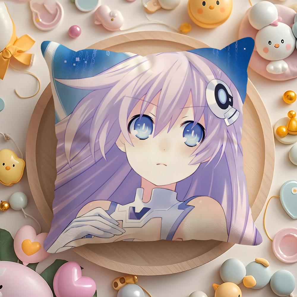 

Hyperdimension Neptunia Cute Cushion Cover Home & Car Multi-Scene Pillow Cover - Reversible, Soft & Durable for Daily Use 30cmx30cm