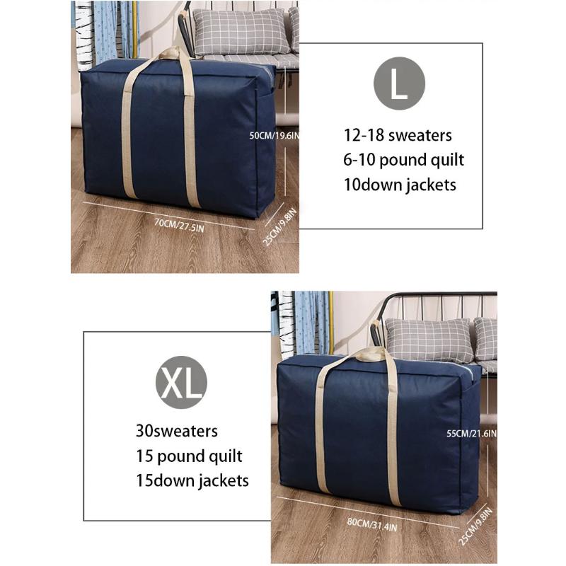 Extra Große Umzugsverpackungsgepäcktaschen Verdickte Große Kapazität Wasserdicht Heimgepäcktaschen Aufbewahrung Kleidungsorganisationstaschen