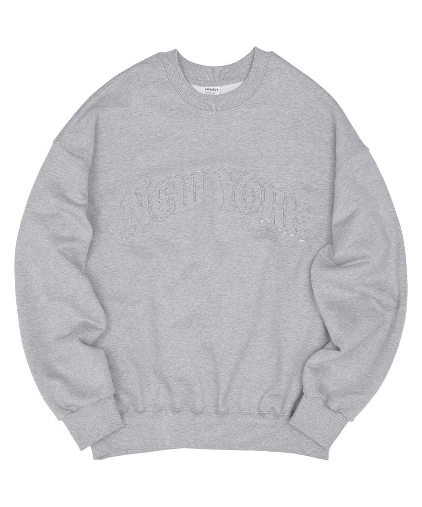 PAPERBOY New York Applique Sweatshirt - Black
