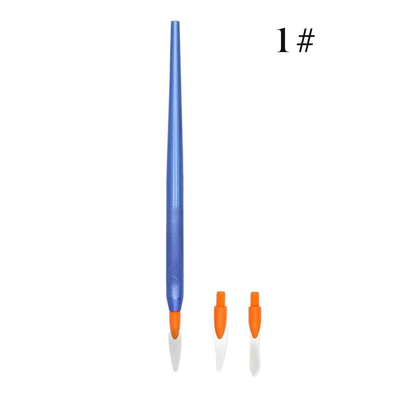 1X Dentist Sculpture Knife Wax Carving Tools Ceramic Porcelain Mixing Spatula Knife Blade Dental Lab Tool