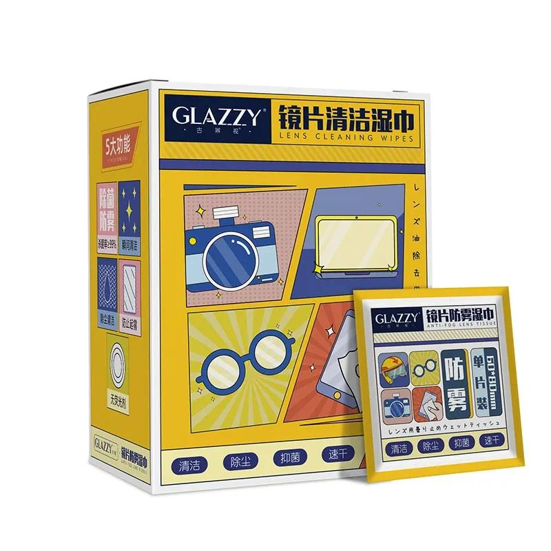 10-100pcs 100-Count Disposable Glasses Cleaning Wipes, for Glasses, Screens, and Lenses