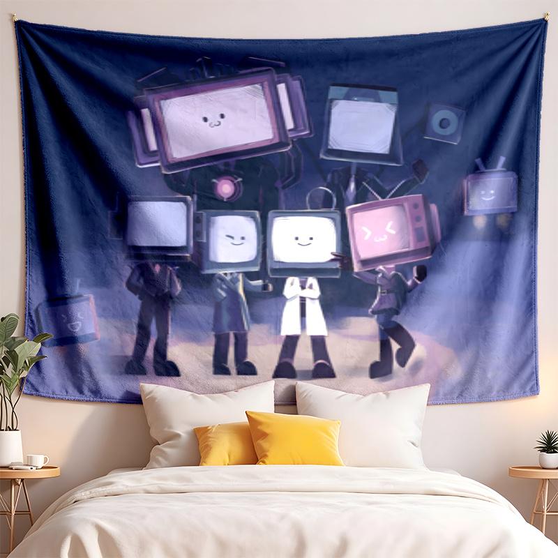 Skibidi Toilet Tapestry highquality for decorating living room bedroom dorm walls ideal as bedroom wallart orholiday gift