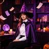 Creative Halloween Witch Hat, Reusable Oxford Cloth Pointed Wizard Festive Party Souvenir Hat for Costume, Carnival, Masquerade, Cosplay Costume