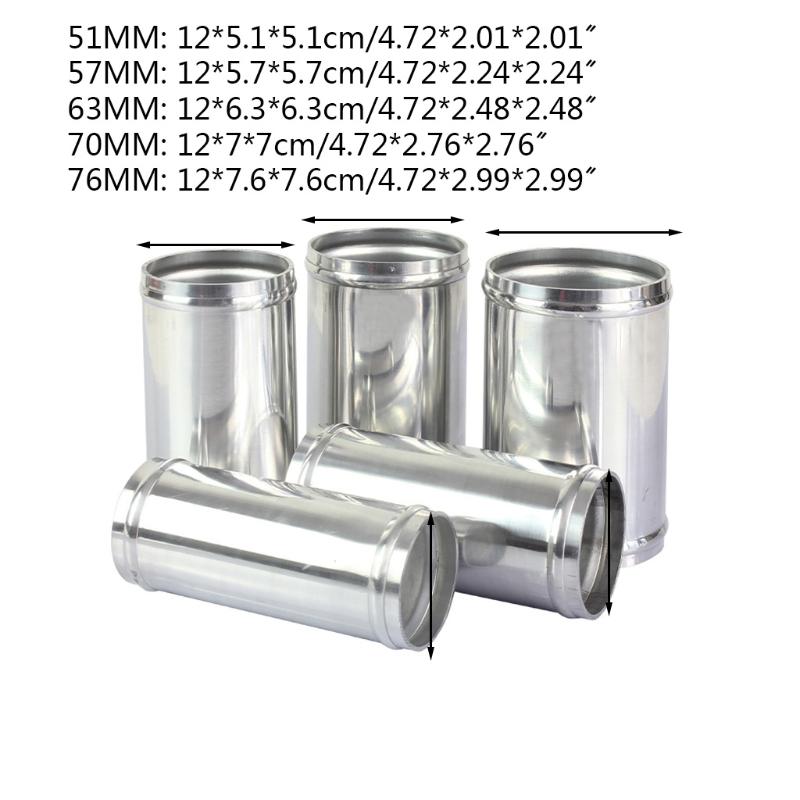 Length 120mm Aluminum Pipe Tube Intercooler Pipe High Class Treatment Engine Air Flow Intake Tube