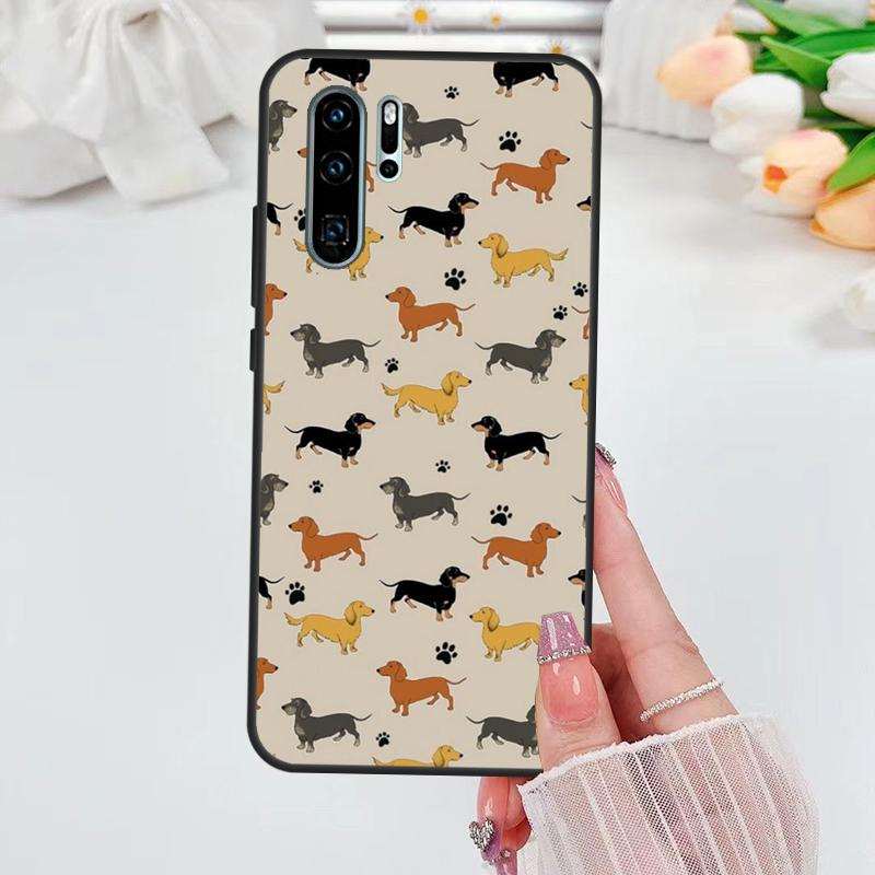 

Dachshund Sausage Dog Case For Huawei Nova Y90 Y70 Y61 Y60 5T Nova 9 10 SE 3i 7i 8i 11i P40 P30 Lite P60 Pro Case Huawei P30 Lite