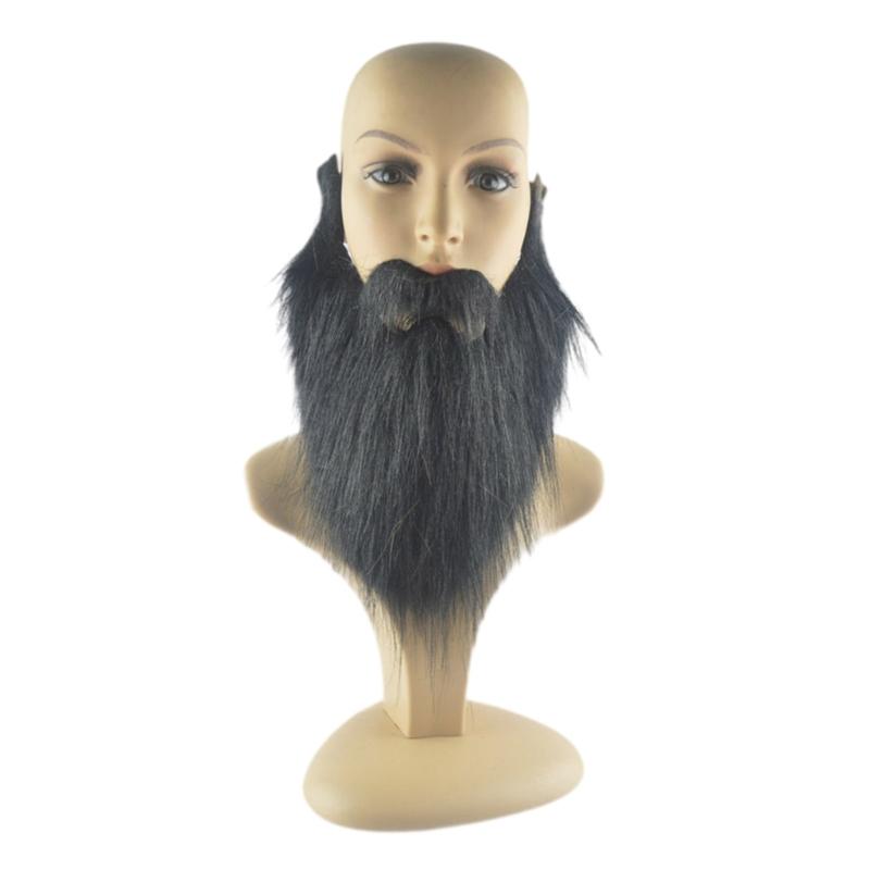 Halloween Beard Facial Hair Disguise Accessories Fake Mustache Party Supplies