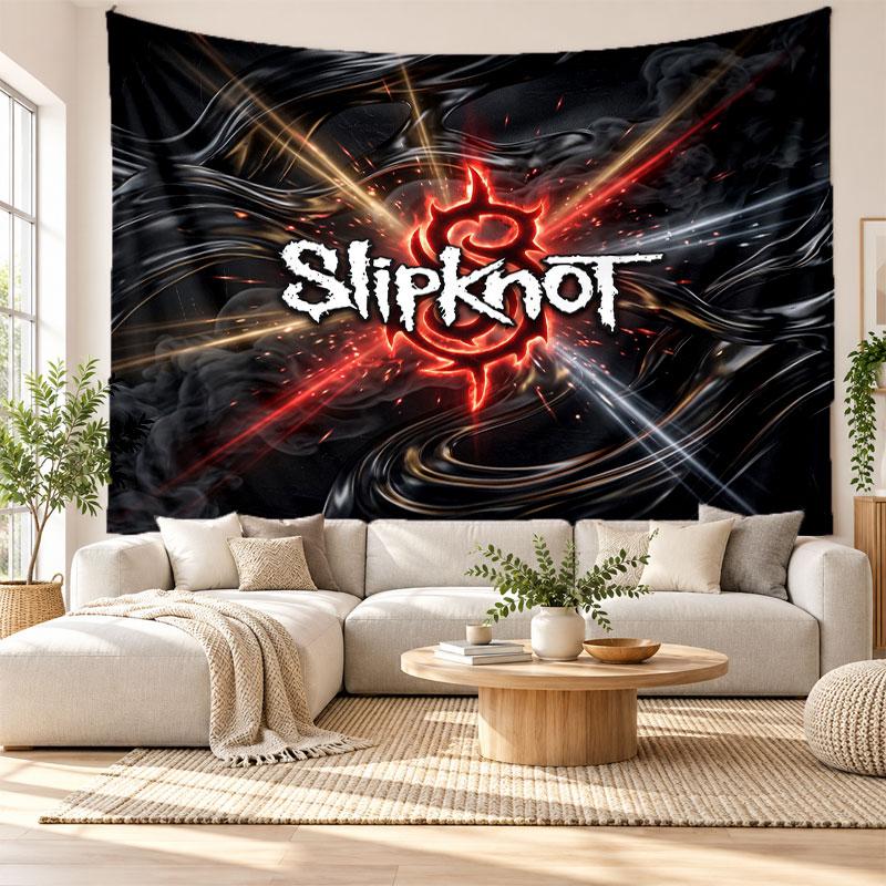 Slipknot Wall Tapestry, Soft Fabric Wall Hanging, Decorative Backdrop For Bedroom Home Wall Art