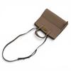 Ausgezeichnete Salvatore Ferragamo Handtasche Studio Gancini Weiches Leder 2-Wege Braun Gebraucht