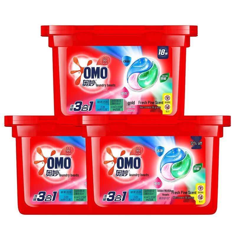 OMO 3-in-1 Fresh Eucalyptus Laundry Pods