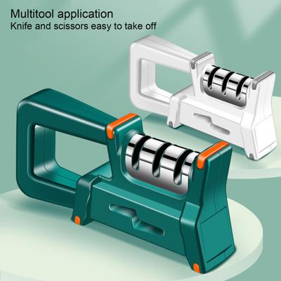 4-in-1 Snijder Slijper 3-Traps Snel Slijpen Antislip Heavy Duty Multifunctionele Schaar