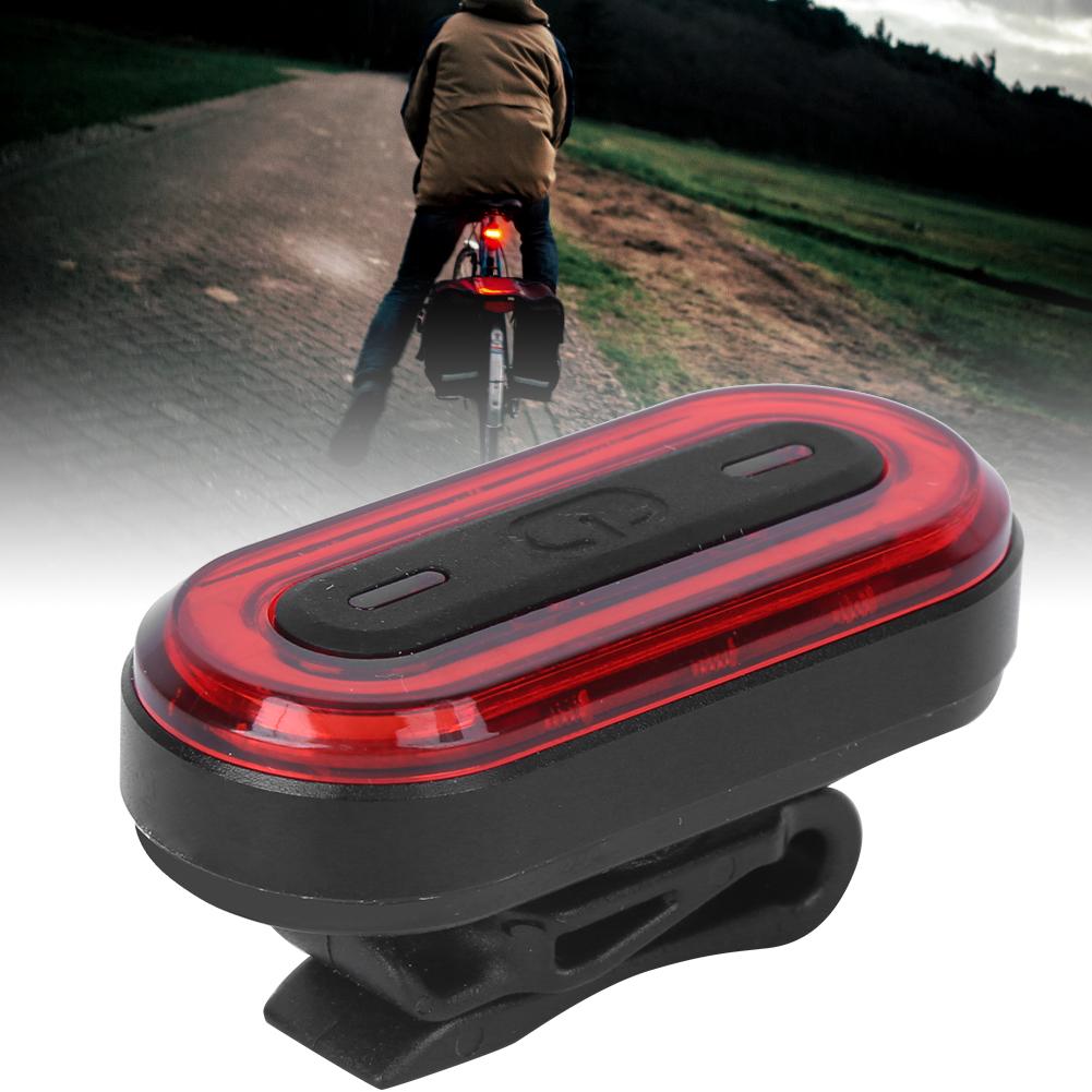 Cycling Light LED Bicycle Bike Light Rechargeable Tailight Warning Rear FlashlightRed Shell Red
