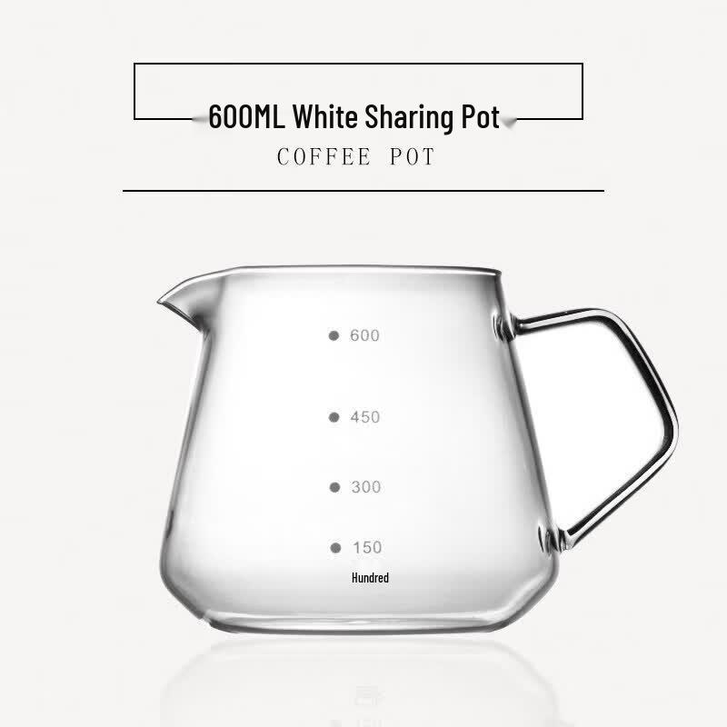 Qiwei Cloud Design Hand-Pour Coffee Glass Server