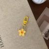 Schöner Candy Stoffblumen Schlüsselanhänger Niedliche Blume Form Schlüsselanhänger Mädchen Rucksack Anhänger Taschen Mode Dekoration Zubehör